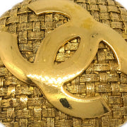 Chanel Button Earrings Clip-On Gold 29/2863