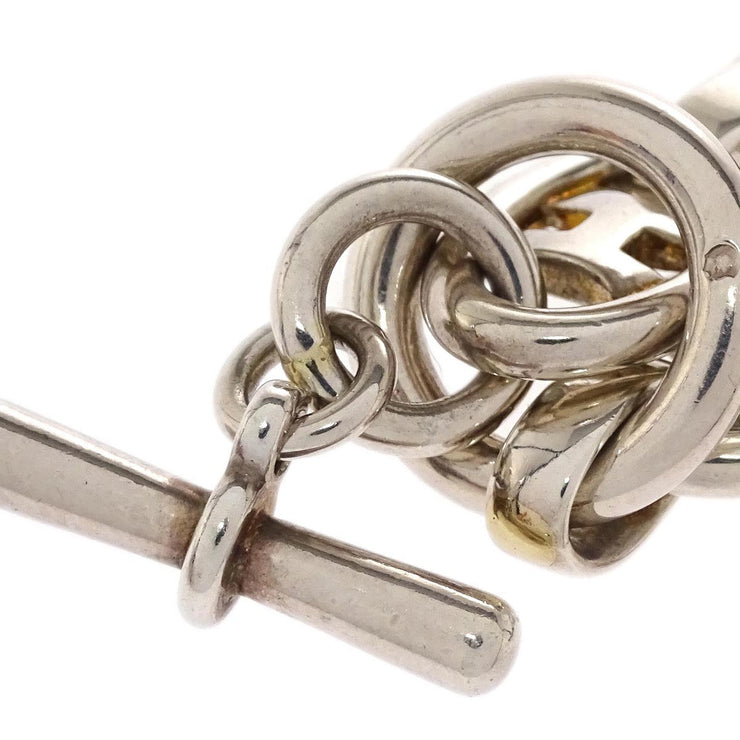 Hermes Oval H Chain Bracelet Ag925