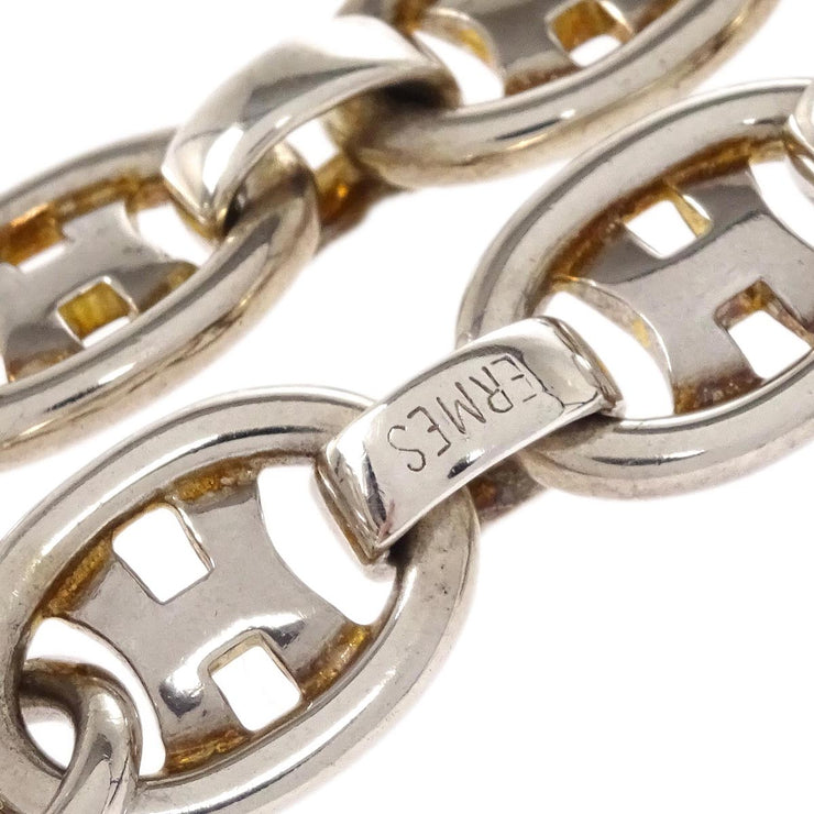Hermes Oval H Chain Bracelet Ag925