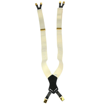 Chanel Suspenders White Small Good 15
