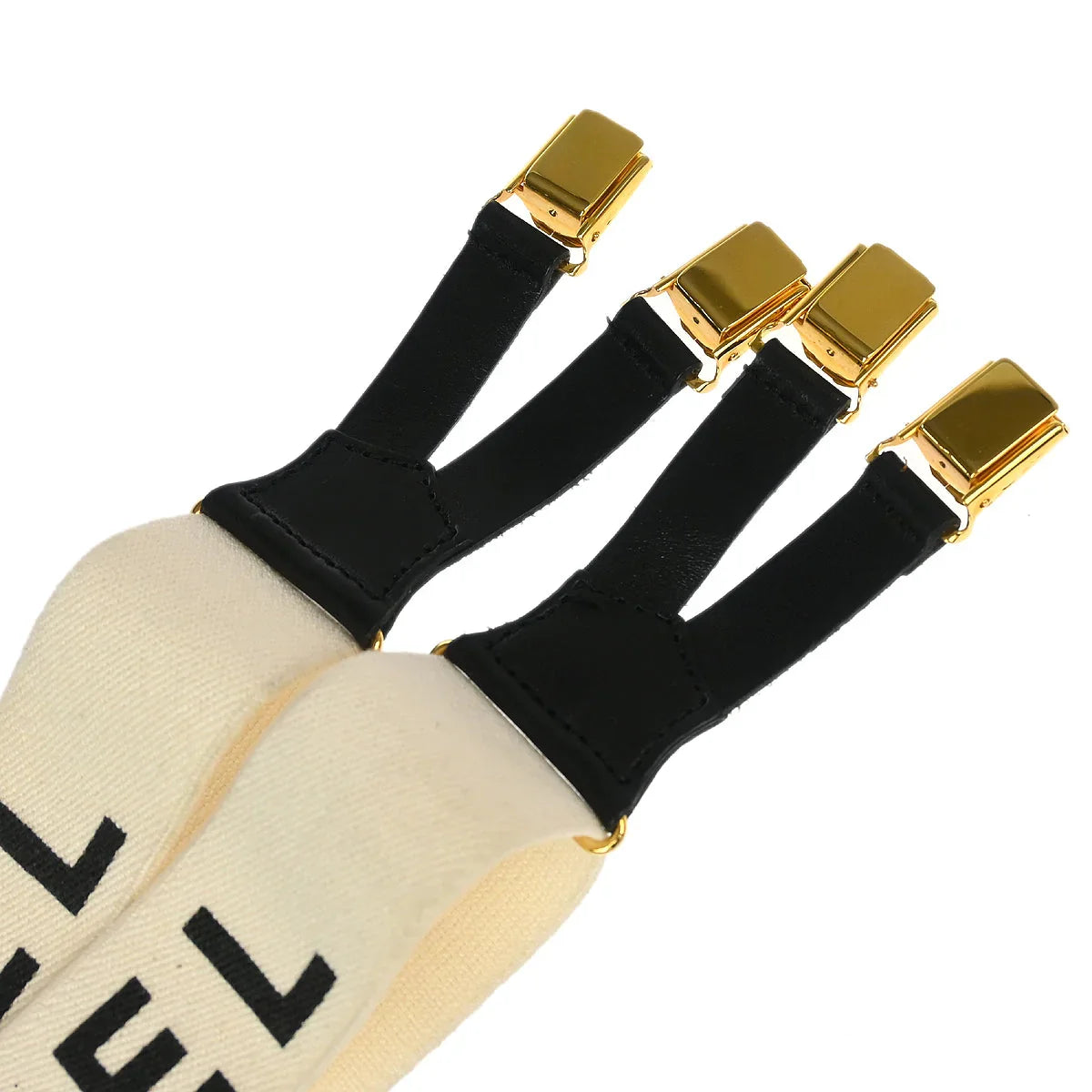 Chanel Suspenders White Small Good 15