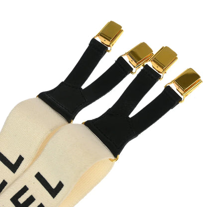 Chanel Suspenders White Small Good 15
