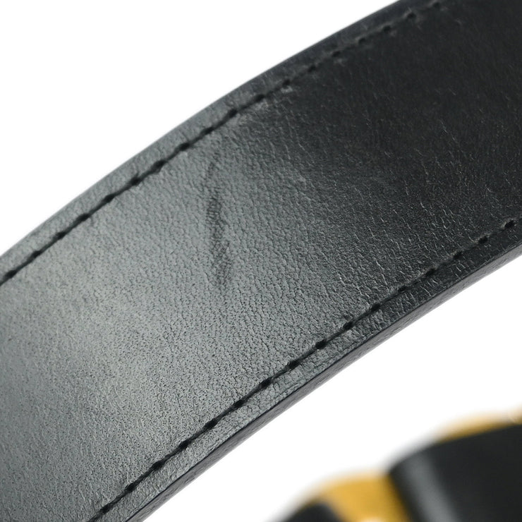 Chanel Black Leather Belt #75/30 96A Small Good