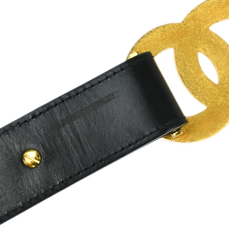Chanel Black Leather Belt #75/30 96A Small Good