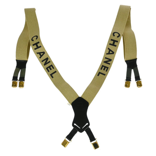Chanel Suspenders Beige Small Good