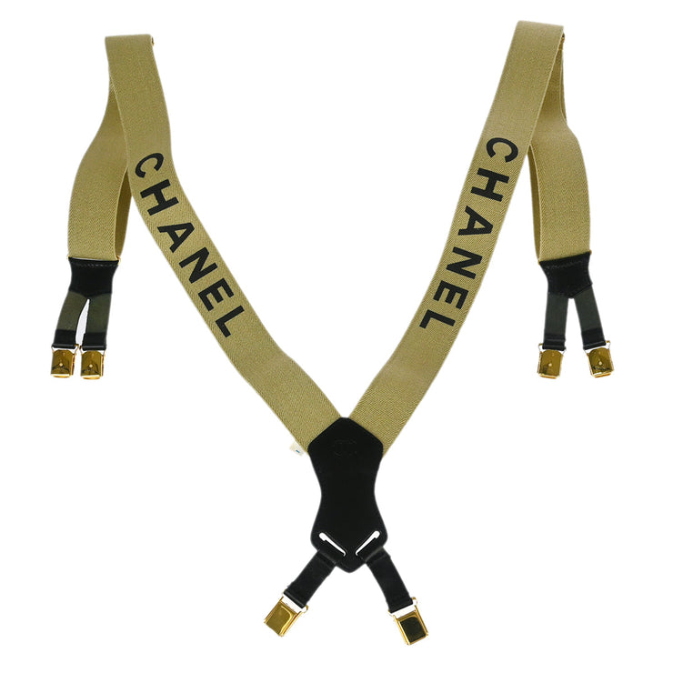 Chanel Suspenders Beige Small Good
