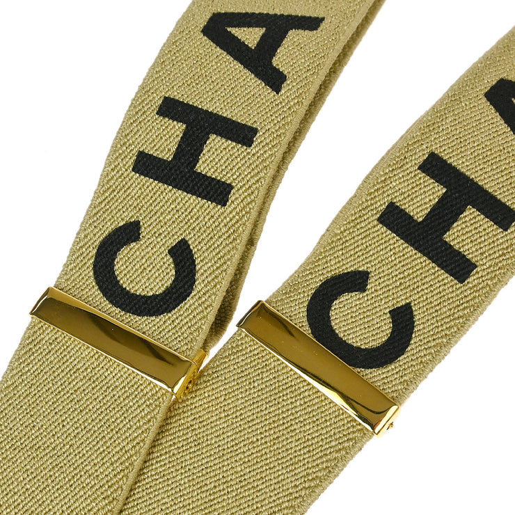 Chanel Suspenders Beige Small Good
