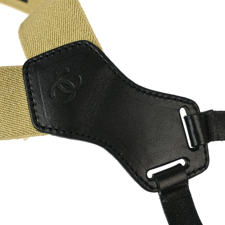 Chanel Suspenders Beige Small Good
