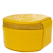 Chanel 1994-1996 Yellow Caviar Jewelry Case Pouch