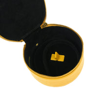 Chanel 1994-1996 Yellow Caviar Jewelry Case Pouch
