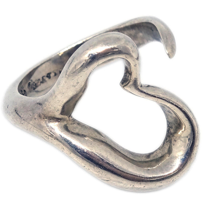 Tiffany & Co. Open Heart Ring Peretti Sterling #51 #11