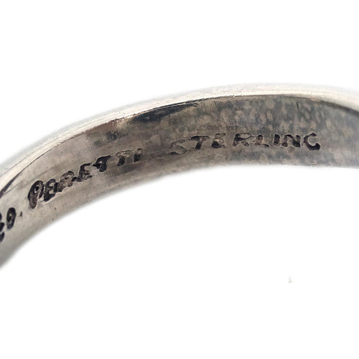 Tiffany & Co. Open Heart Ring Peretti Sterling #51 #11