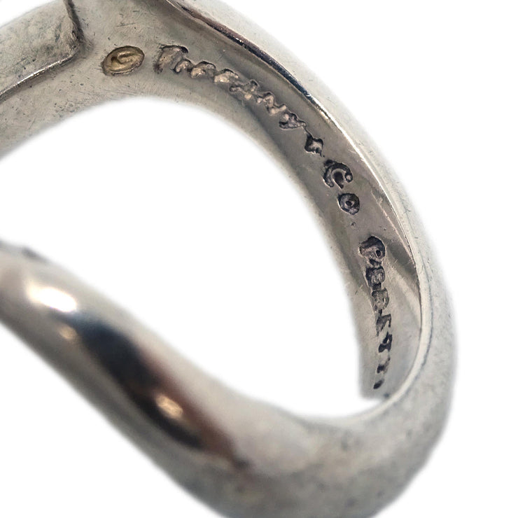 Tiffany & Co. Open Heart Ring Peretti Sterling #51 #11