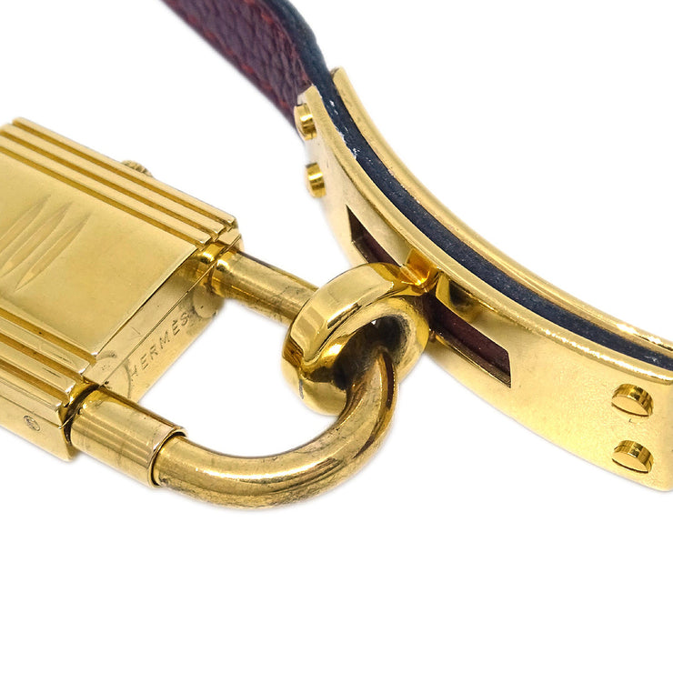 Hermes Kelly Watch Quartz Watch Bordeaux