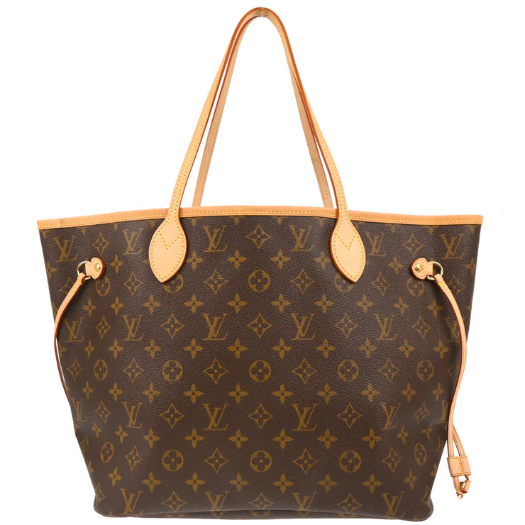 Louis Vuitton 2008 Monogram Neverfull MM Shoulder Tote Bag M40156