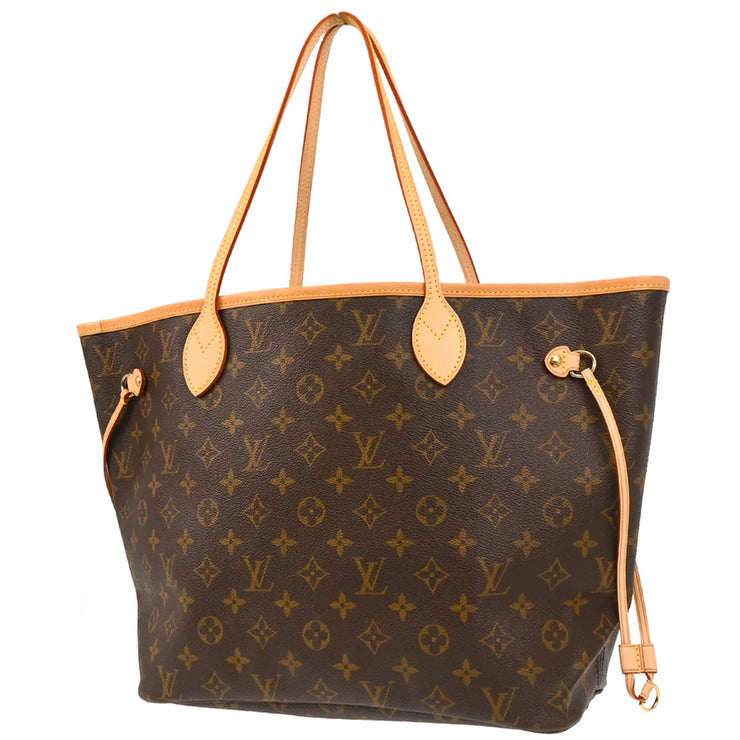 Louis Vuitton 2008 Monogram Neverfull MM Shoulder Tote Bag M40156