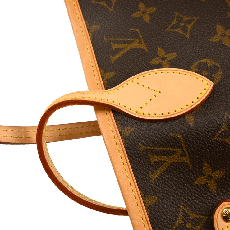 Louis Vuitton 2008 Monogram Neverfull MM Shoulder Tote Bag M40156