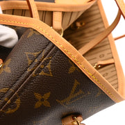 Louis Vuitton 2008 Monogram Neverfull MM Shoulder Tote Bag M40156