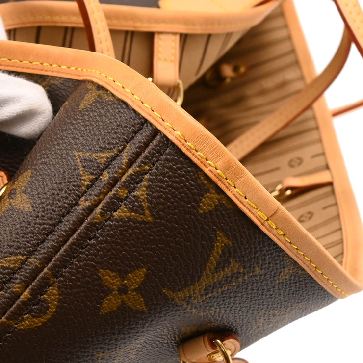 Louis Vuitton 2008 Monogram Neverfull MM Shoulder Tote Bag M40156