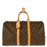 Louis Vuitton 1998 Monogram Keepall 45 Travel Duffle Handbag M41428