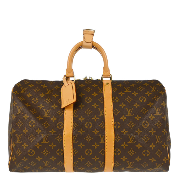 Louis Vuitton 1998 Monogram Keepall 45 Travel Duffle Handbag M41428