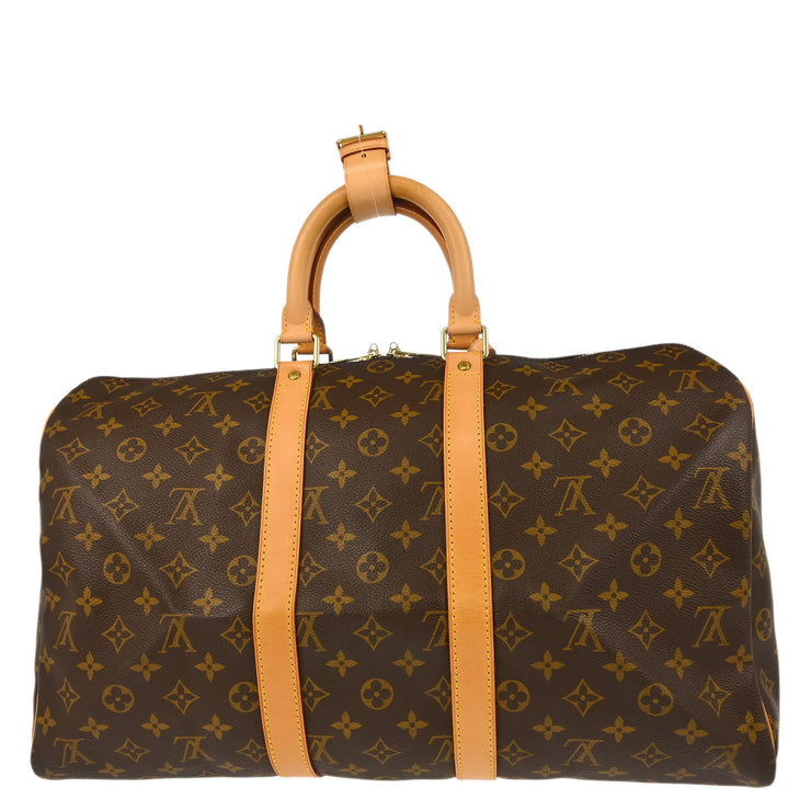 Louis Vuitton 1998 Monogram Keepall 45 Travel Duffle Handbag M41428