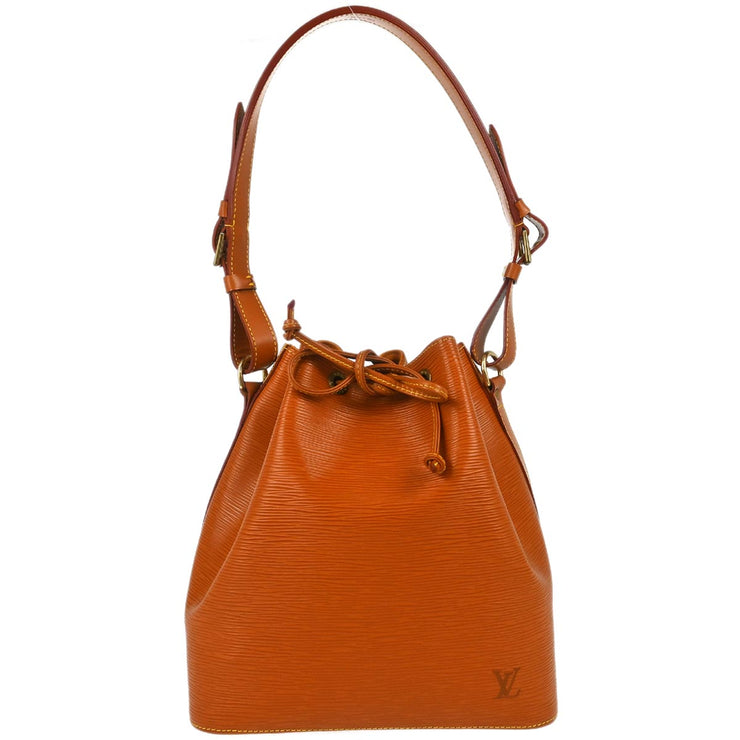 Louis Vuitton 1998 Brown Epi Petite Noe Bucket Shoulder Bag M44108