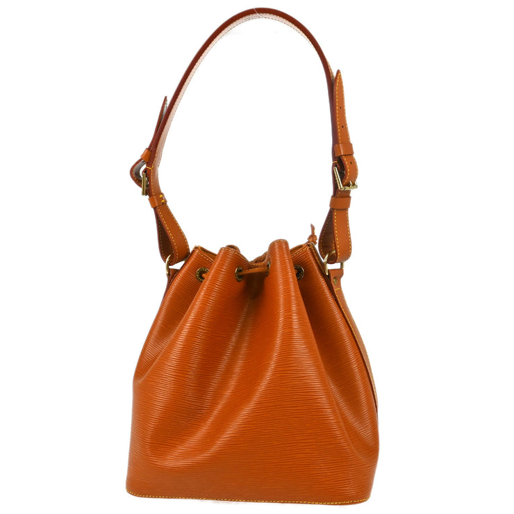 Louis Vuitton 1998 Brown Epi Petite Noe Bucket Shoulder Bag M44108