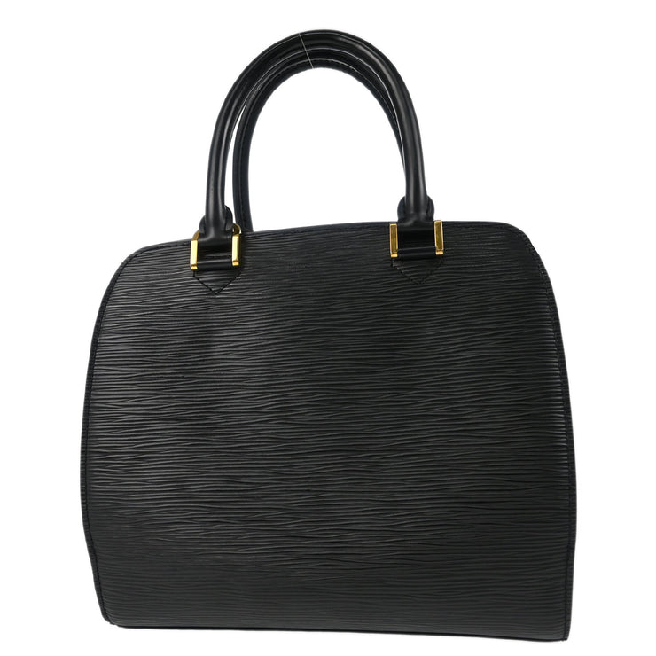 Louis Vuitton 2004 Black Epi Pont Neuf Handbag M52052