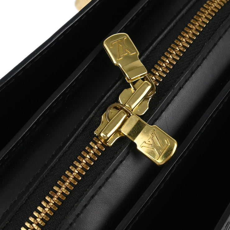 Louis Vuitton 2004 Black Epi Pont Neuf Handbag M52052