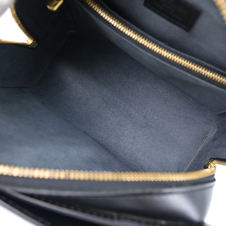 Louis Vuitton 2004 Black Epi Pont Neuf Handbag M52052