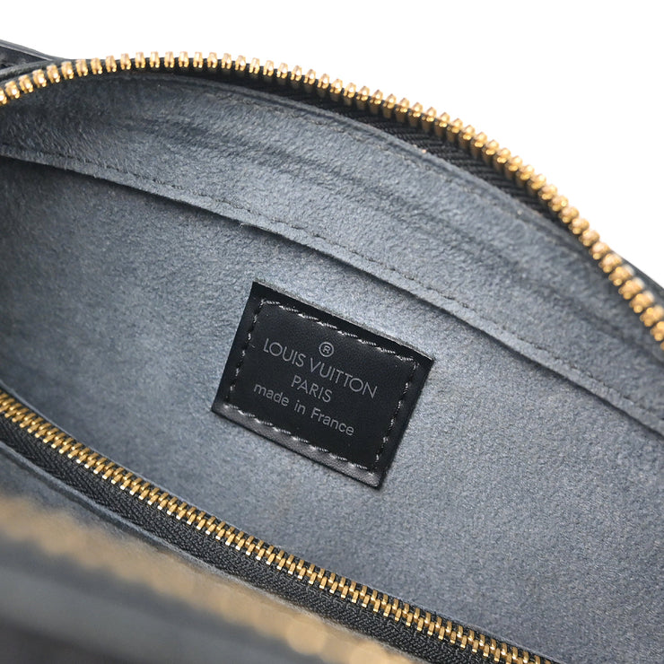 Louis Vuitton 2004 Black Epi Pont Neuf Handbag M52052