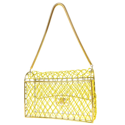 Chanel * Gold Beaded Basket Chain Shoulder Bag