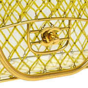 Chanel * Gold Beaded Basket Chain Shoulder Bag