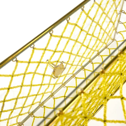 Chanel * Gold Beaded Basket Chain Shoulder Bag