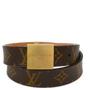 Louis Vuitton 2002 Monogram Ceinture Carre Belt M6800