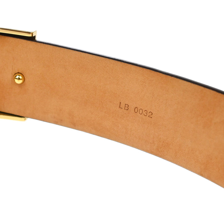 Louis Vuitton 2002 Monogram Ceinture Carre Belt M6800