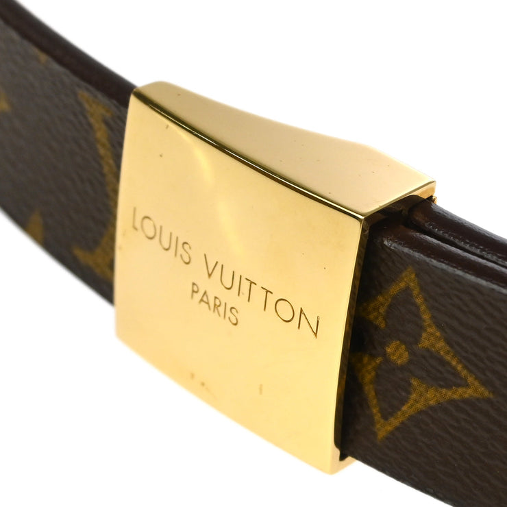 Louis Vuitton 2002 Monogram Ceinture Carre Belt M6800