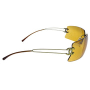 Chanel Sunglasses Eyewear Brown Small Good