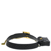 Chanel Black Lambskin Classic Flap Micro Bum Belt Bag 94A