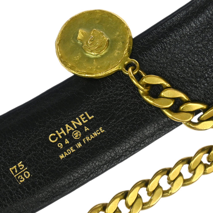 Chanel Black Lambskin Classic Flap Micro Bum Belt Bag 94A