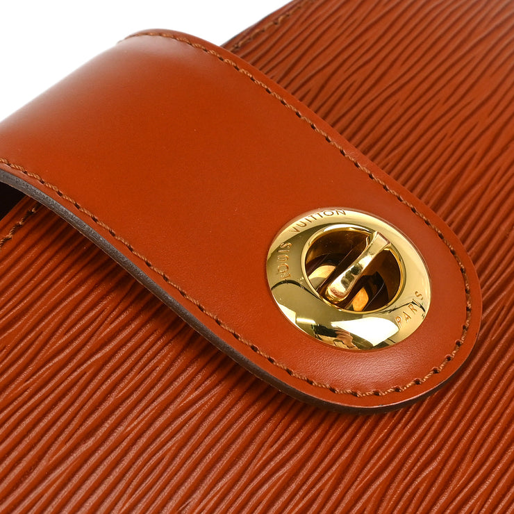 Louis Vuitton 1995 Brown Epi Cluny Shoulder Bag M52253