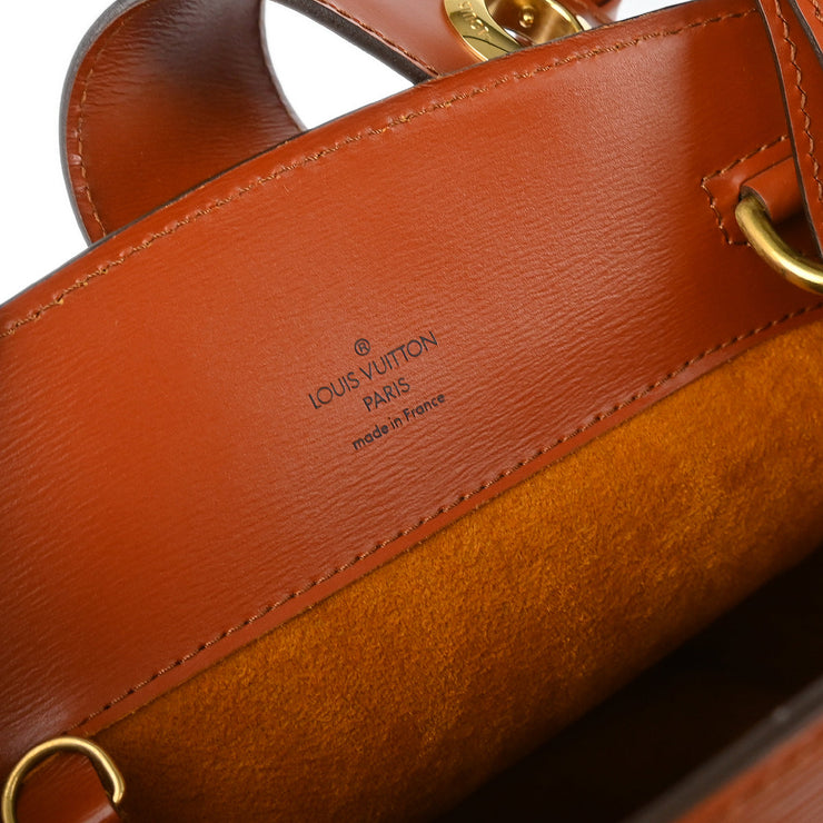 Louis Vuitton 1995 Brown Epi Cluny Shoulder Bag M52253