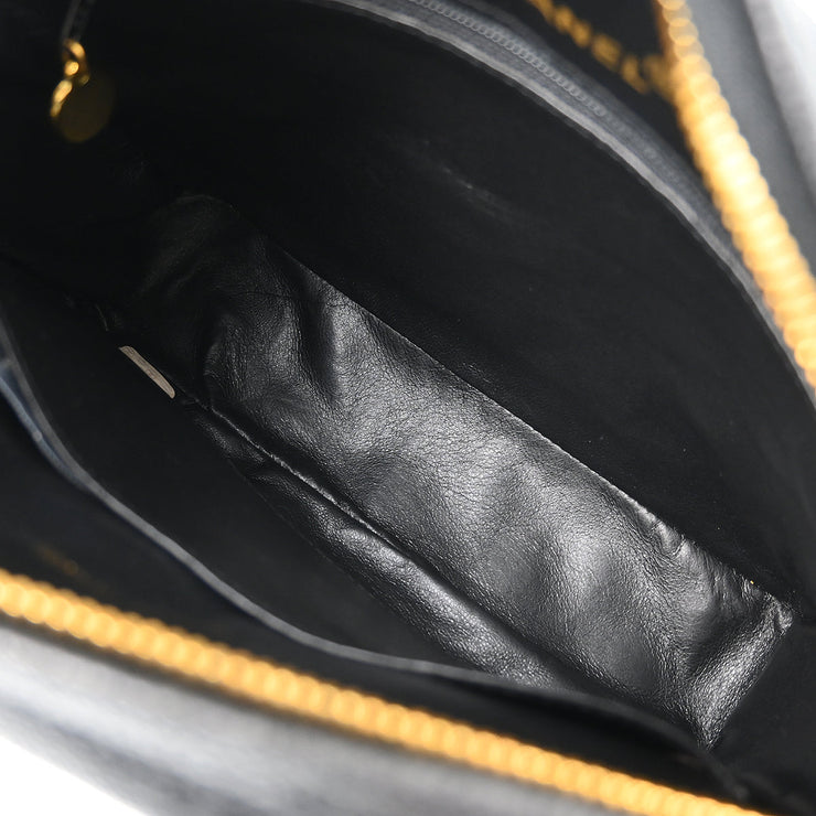 Chanel 1991-1994 Black Caviar Camera Bag Small
