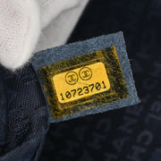 Chanel 2005-2006 Navy Denim Chain Shoulder Bag