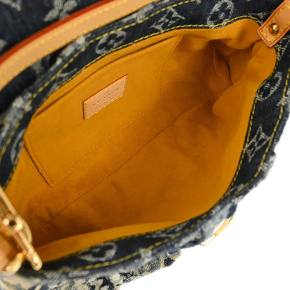 Louis Vuitton 2006 Blue Monogram Denim Mini Pleaty Raye Handbag M95333