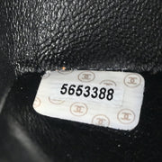 Chanel 1997-1999 Black Denim Small Classic Double Flap Shoulder Bag