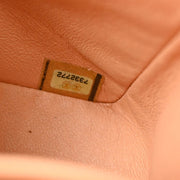 Chanel 2001-2003 Pink Canvas COCO Medium Classic Double Flap Shoulder Bag