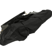 Christian Dior 2004 Black Leather Nylon Ballet Corset Hobo Handbag
