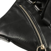 Christian Dior 2004 Black Leather Nylon Ballet Corset Hobo Handbag